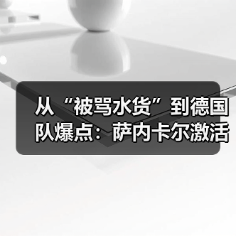从“被骂水货”到德国队爆点:萨内卡尔激活爆发力成德国队关键(图4) 从“被骂水货”到德国队爆点:萨内卡尔激活爆发力成德国队关键(图4)