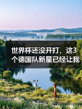 世界杯还没开打,这3个德国队新星已经让我坐不住了(图1) 世界杯还没开打,这3个德国队新星已经让我坐不住了(图1)