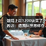 饭局上花1200块买了个教训:德国队世界杯夺冠需要天时地利人和(图1) 饭局上花1200块买了个教训:德国队世界杯夺冠需要天时地利人和(图1)