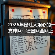 2026年最让人揪心的一支球队:德国队全队上下剑指大力神杯(图1) 2026年最让人揪心的一支球队:德国队全队上下剑指大力神杯(图1)