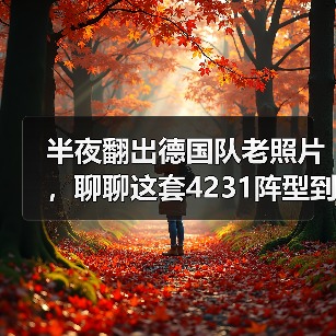 半夜翻出德国队老照片，聊聊这套4231阵型到底能不能打瑞士（图2）