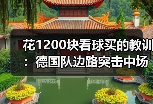花1200块看球买的教训：德国队边路突击中场控制锋线终结需同步优化