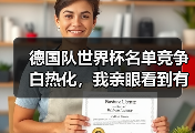 德国队世界杯名单竞争白热化，我亲眼看到有人哭了