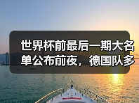 世界杯前最后一期大名单公布前夜，德国队多名球员争夺最后席位